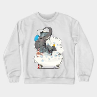 Elephant in the Bath Crewneck Sweatshirt